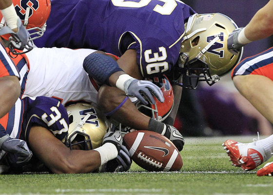 Taz Stevenson, who spent four years at Washington, now plays safety for Hawaii. (Associated Press)