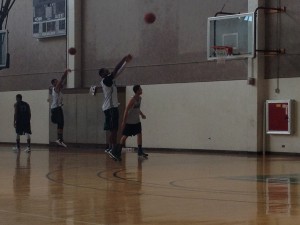 Roderick Bobbitt put up a jump shot.