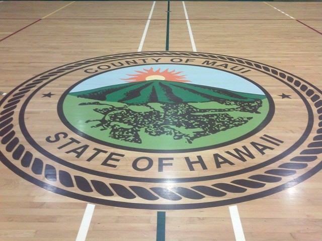 Center court at War Memorial Gym.