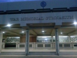 Outside War Memorial Gym