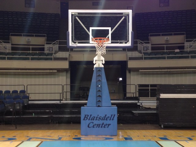 Inside the Neal S. Blaisdell Center Arena.