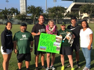 Carey with the other UH staff