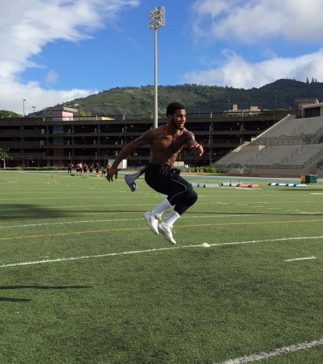 Slotback Quinton Pedroza