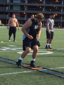 Left tackle Ben Clarke