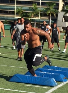 Inside linebacker Simon Poti