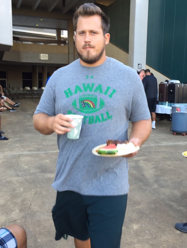 Left tackle Ben Clarke