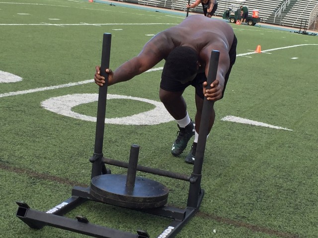 Nose tackle Jeremy McClam