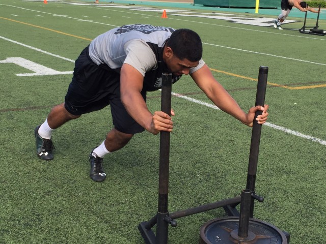 Defensive end Mefy Koloamatangi