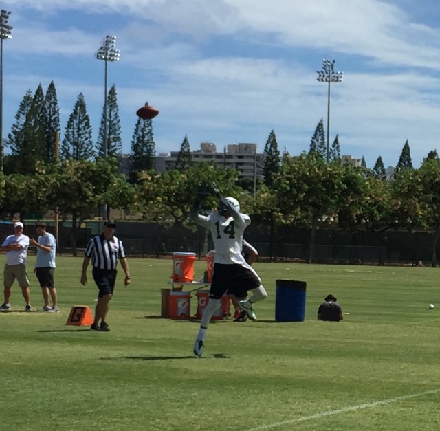 Left wideout Marcus Kemp