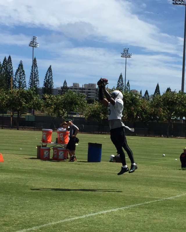 Right wideout/slotback Quinton Pedroza