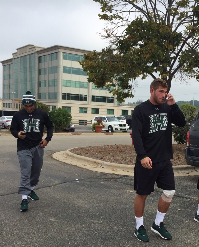 Outside linebacker Lance Williams and quarterback Max Wittek
