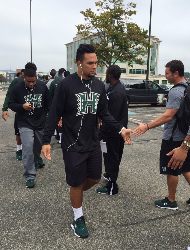 Linebacker Solomon Matautia