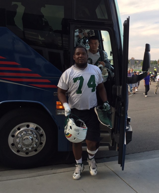 Right tackle RJ Hollis