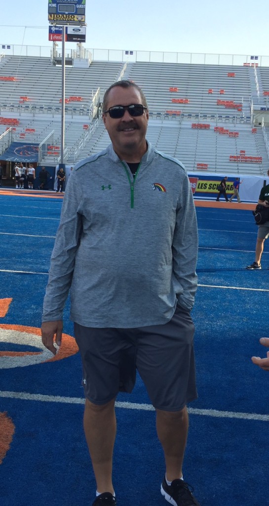 Defensive coordinator Tom Mason, who was once Boise State's interim head coach 