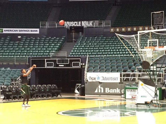 Sai Tummala got up some extra shots the night before the Arkansas-Pine Bluff game