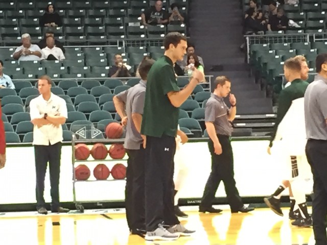 Hawaii big man Stefan Jankovic is a scratch against Hawaii Hilo with a sore back.