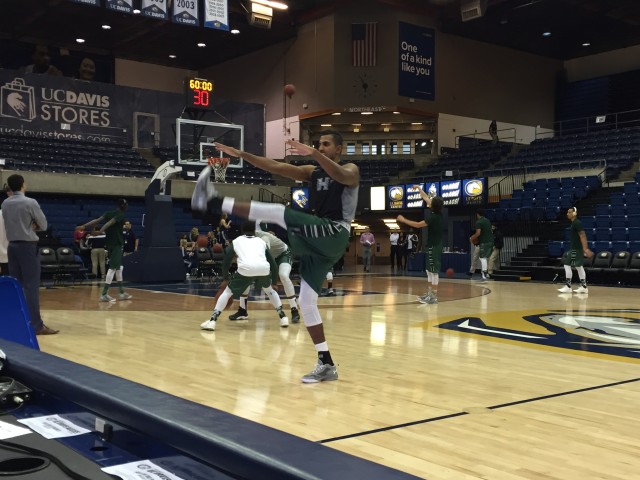 The Rainbow Warriors  can take the Big West tournament No. 1 seed with a win tonight at UC Davis.