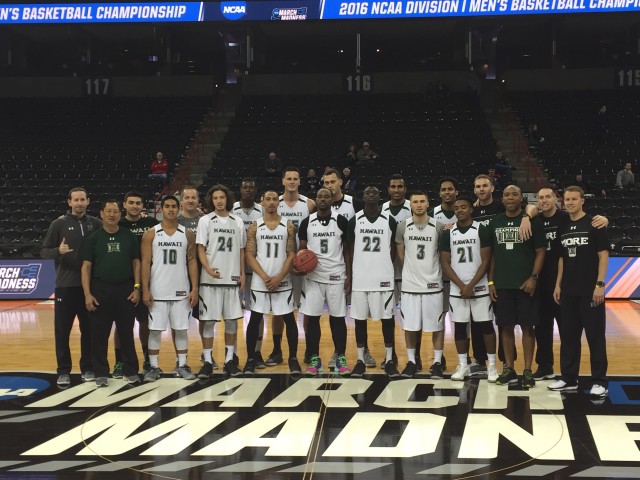 The Rainbow Warriors will attempt to inflict some bracket madness Friday.