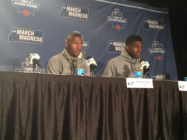 Cal players Jordan Mathews and Jabari Bird answered questions during their presser.