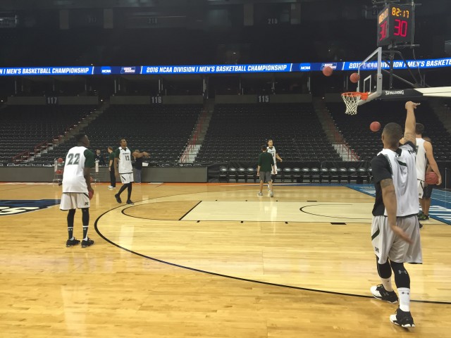 Quincy Smith got shots up in the same arena he scored 19 points on Cal the day before.