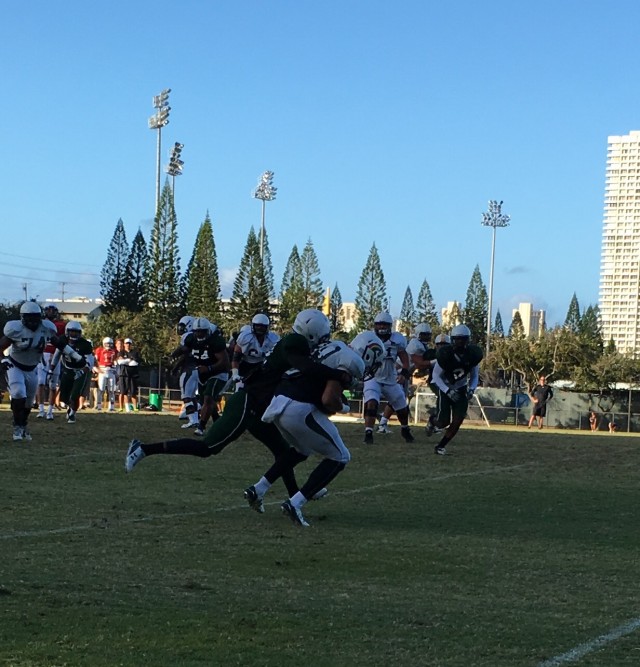 Zach Wilson defending wideout Ammon Barker