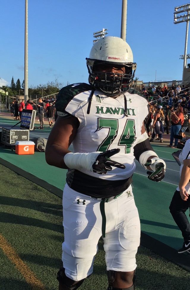 Right tackle RJ Hollis