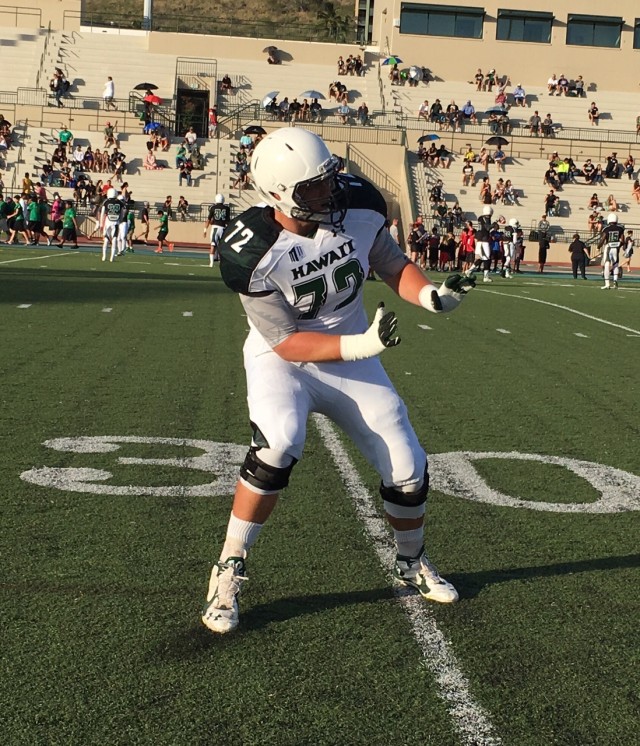 Offensive tackle Matt Norman 