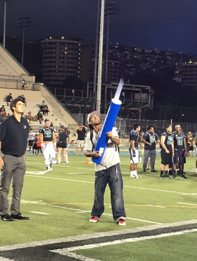 Former UH quarterback Bryant Moniz