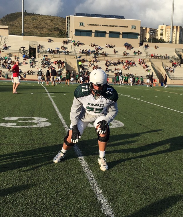 Offensive tackle Austin Webb