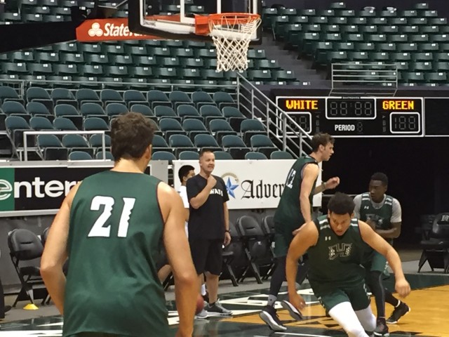 Jacobsen oversees a shooting drill.