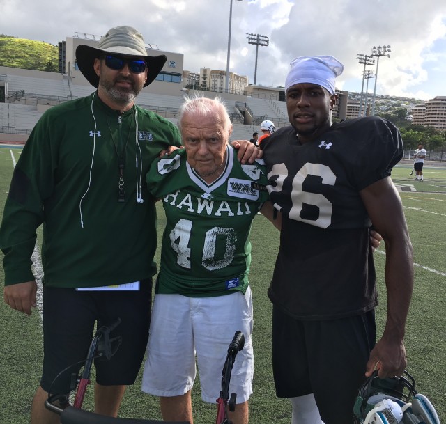 NIck Rolovich, Guy Antti and Dejaun Butler 