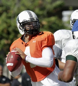 Quarterback Cayman Shutter was born in Saskatchewan and played in Canada after his UH career, so that counts, right? 