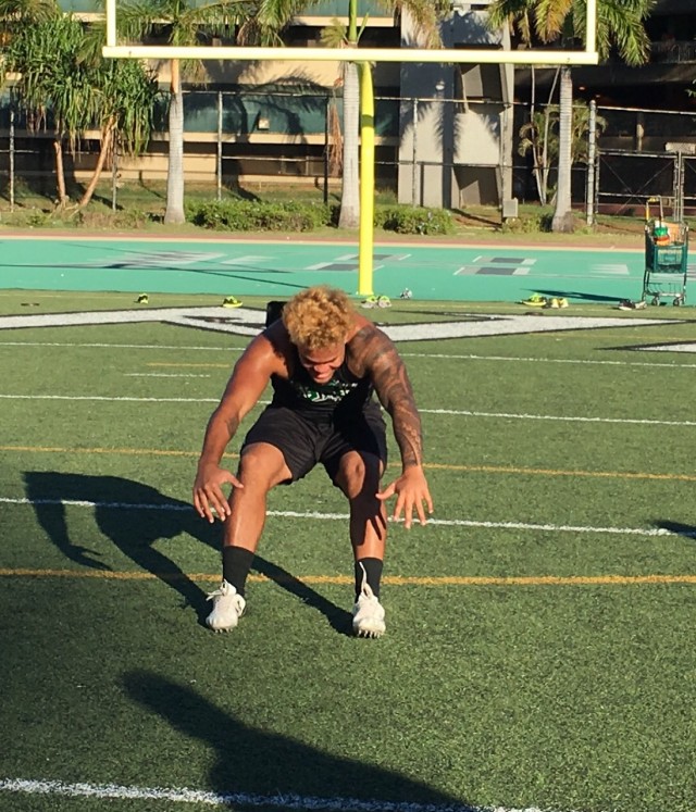 Linebacker Jeremiah Pritchard