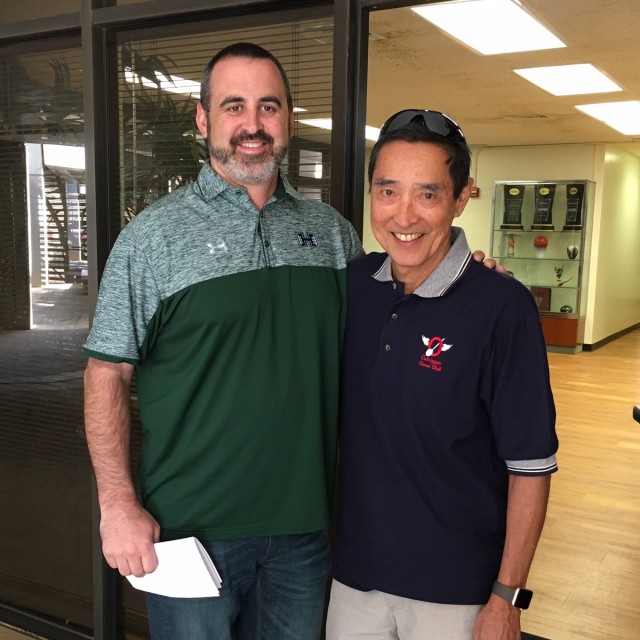 Nick Rolovich and Dave Shoji