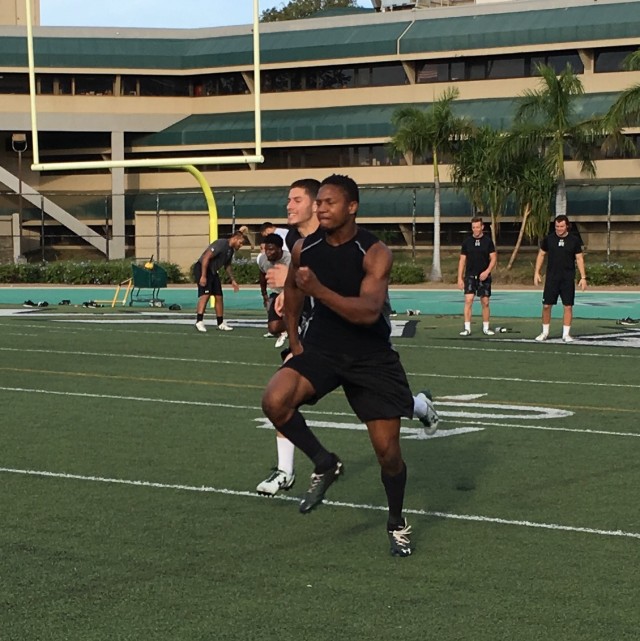 Quarterback Cole Brownholtz and cornerback Zach Wilson
