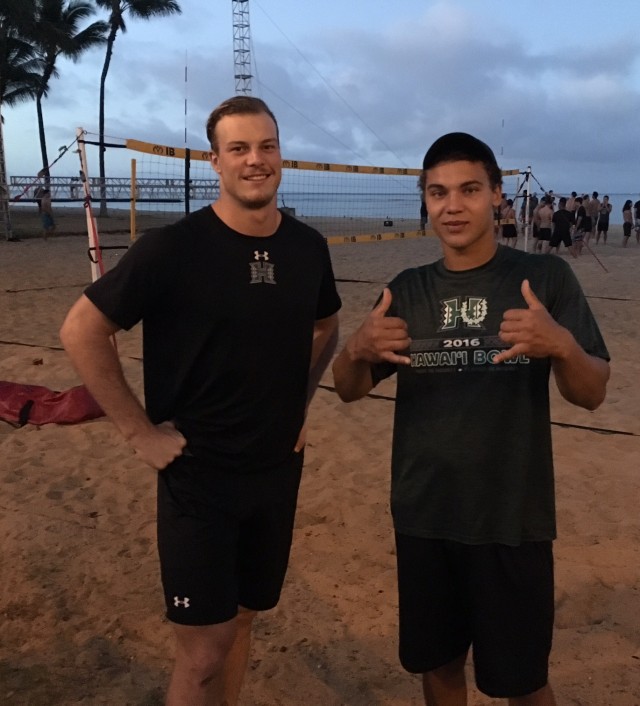 It was a g'day — defensive end Max Hendrie and punter/holder Stan Gaudion
