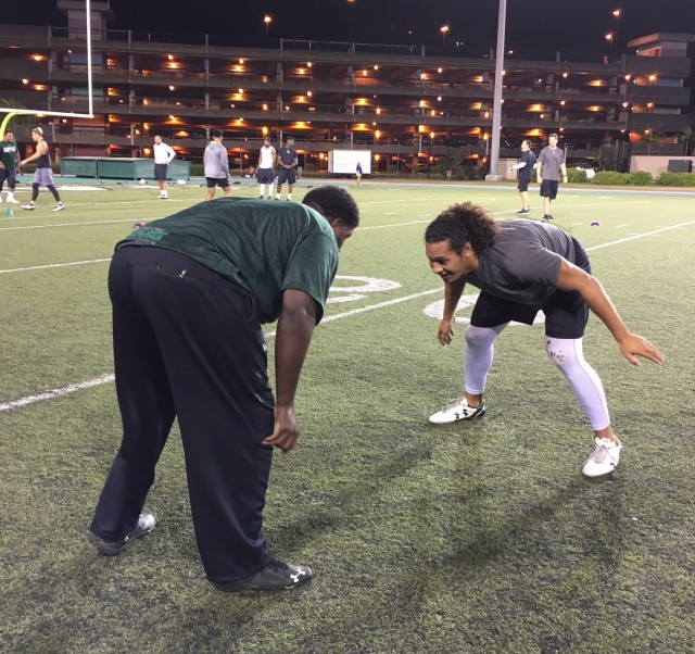 Dejon Allen and Jahlani Tavai