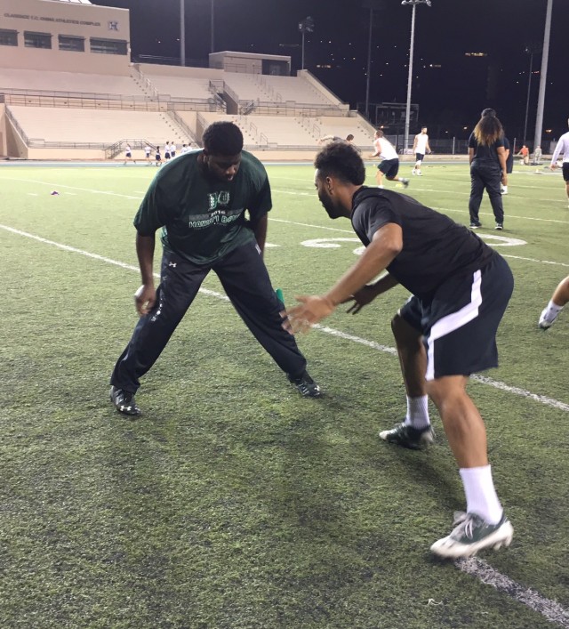 Dejon Allen and wideout Ammon Barker