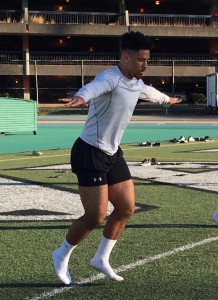 Running back Freddie Holly