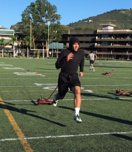 Linebacker Solomon Matautia