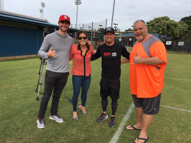 Sam Spangler, Brandi Higa, Chad Owens and Robert Kekaula 