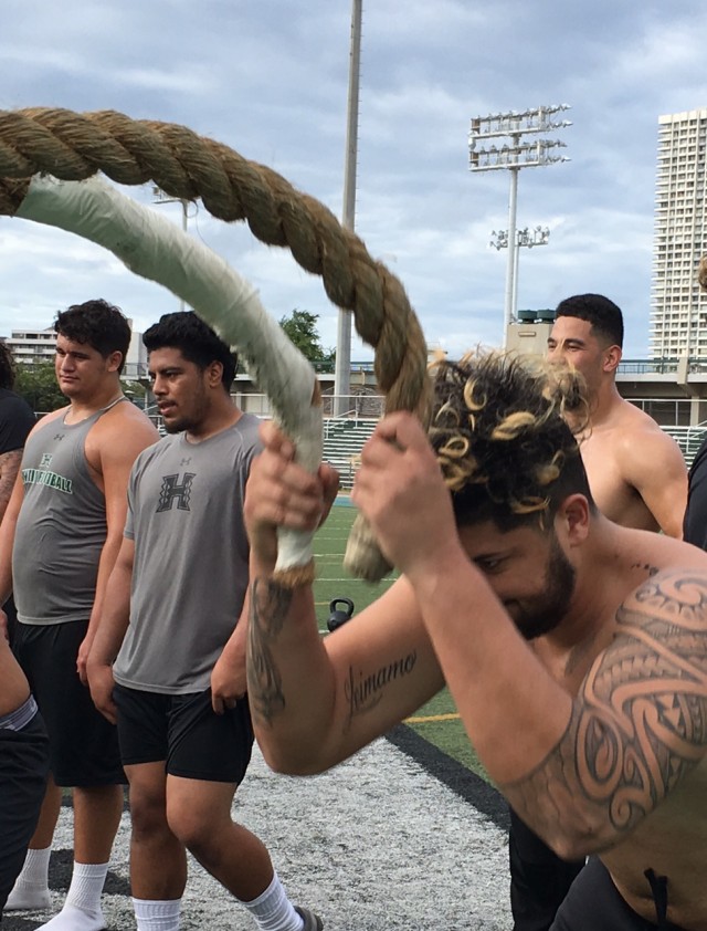 Defensive tackle Ka‘aumoana Gifford