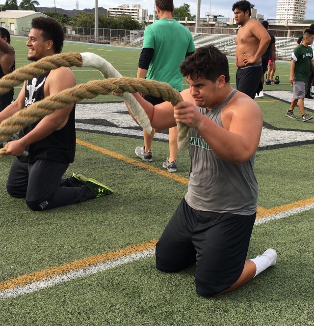 Offensive lineman Josh Hauahi‘o