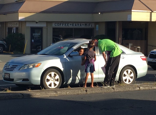 Eran Ganot and his daughter