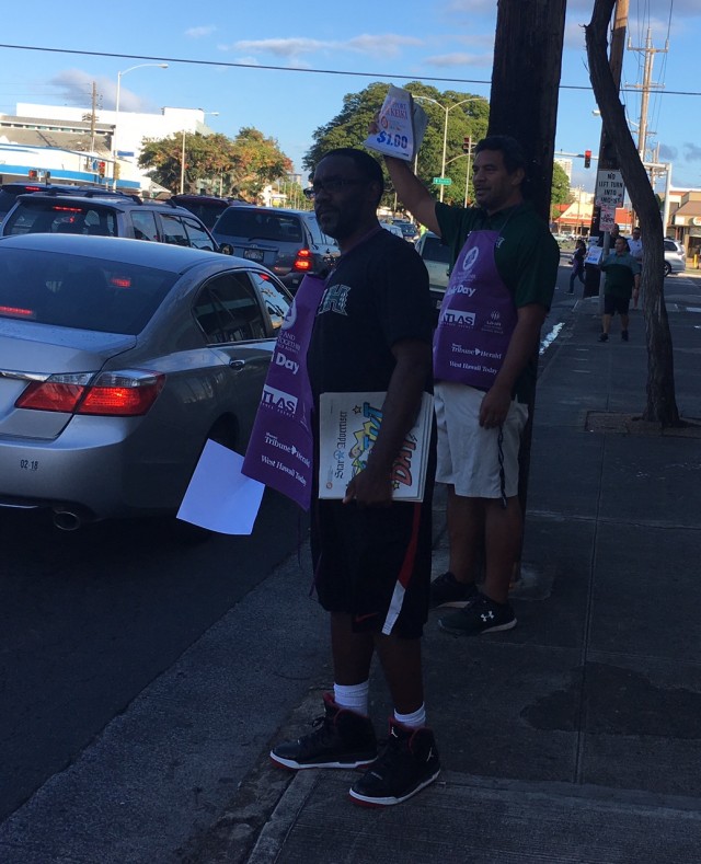 Receivers coach Kefense Hynson and defensive coordinator Legi Suiaunoa