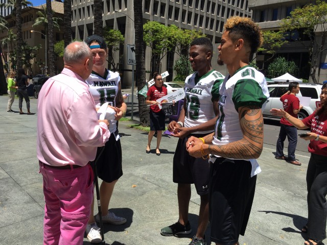 Kyle Gallup, Eugene Ford and Kalakaua Timoteo III