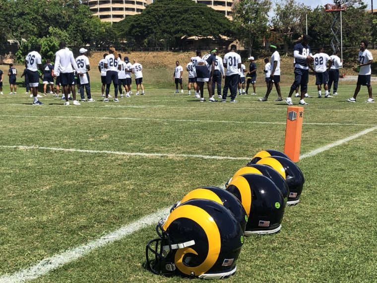 los angeles rams hawaiian shirt